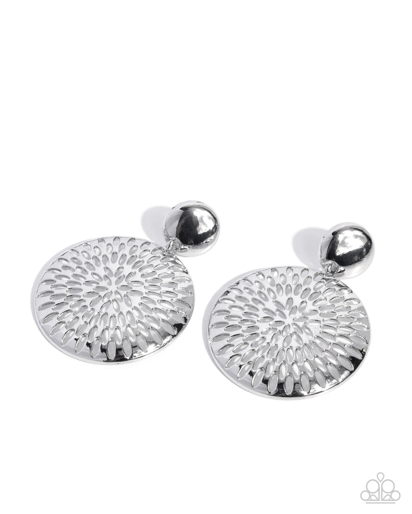 Woven Ware Silver Post Earring - Paparazzi Accessories