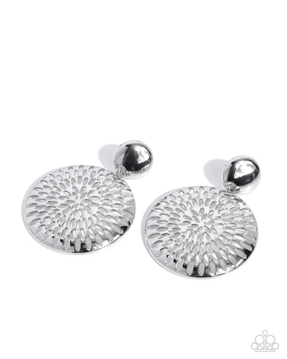Woven Ware Silver Post Earring - Paparazzi Accessories