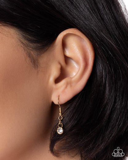 Tenacious Tiger Gold Lanyard - Paparazzi Accessories