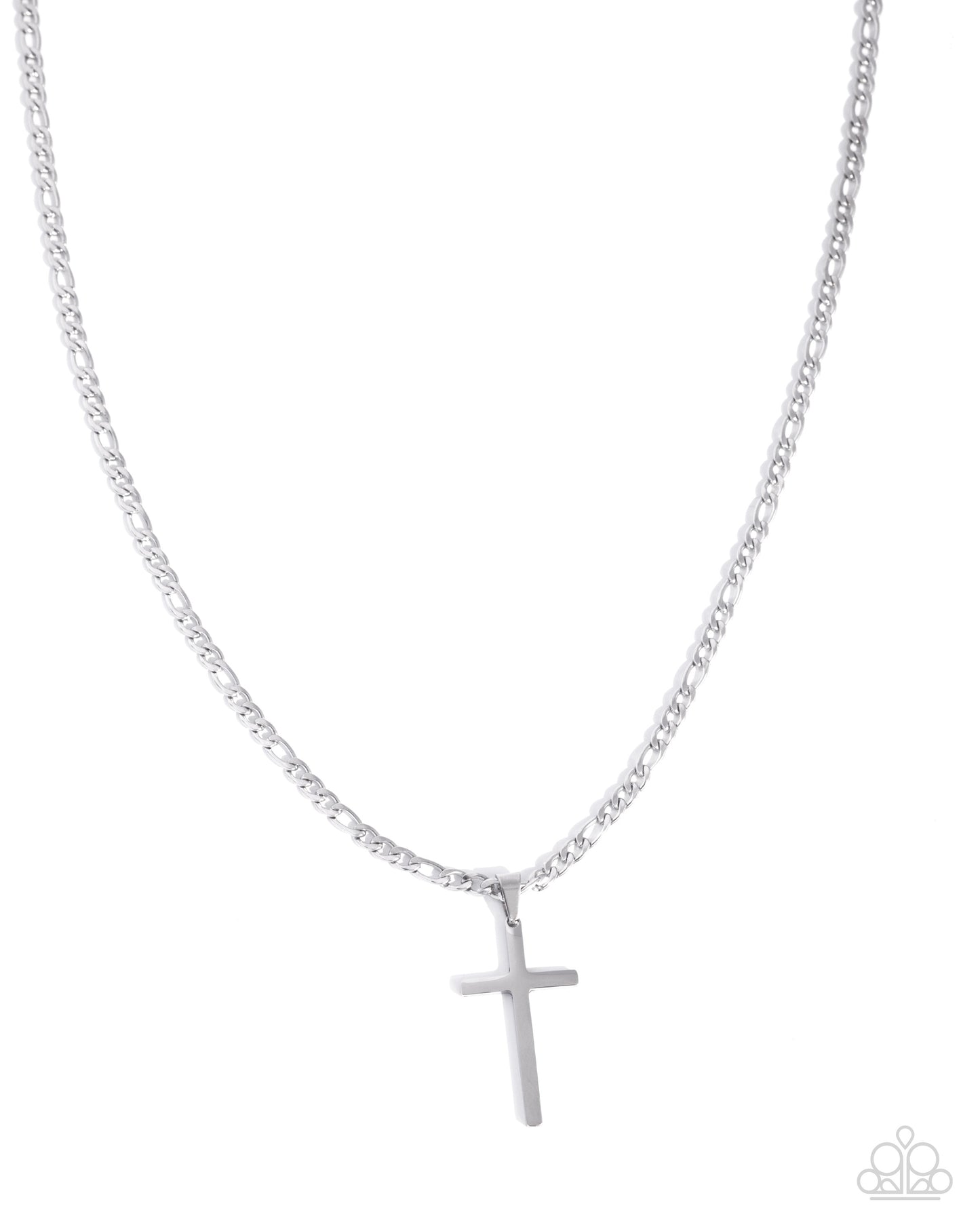 Ethereal Element Silver Cross Necklace - Paparazzi Accessories