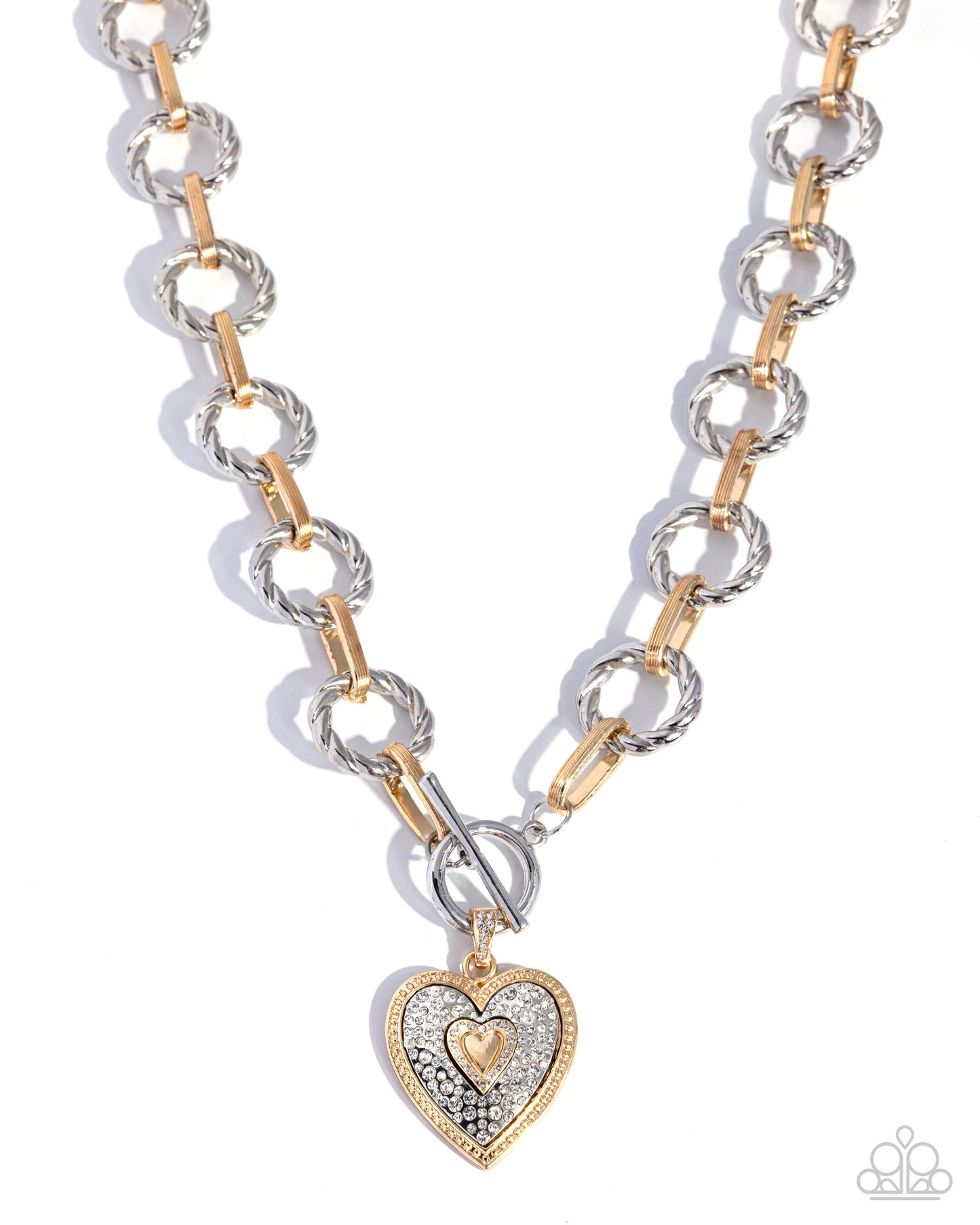 MVP Matchmaker White Heart Necklace - Paparazzi Accessories