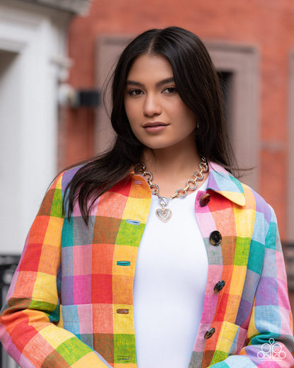 MVP Matchmaker White Heart Necklace - Paparazzi Accessories