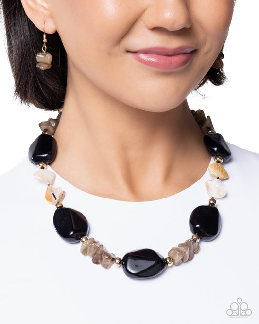 Coastal Cha Cha Black Necklace - Paparazzi Accessories