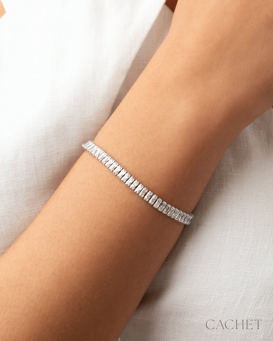 Clarity Rhodium-Plated Bracelet - Cachet by Paparazzi