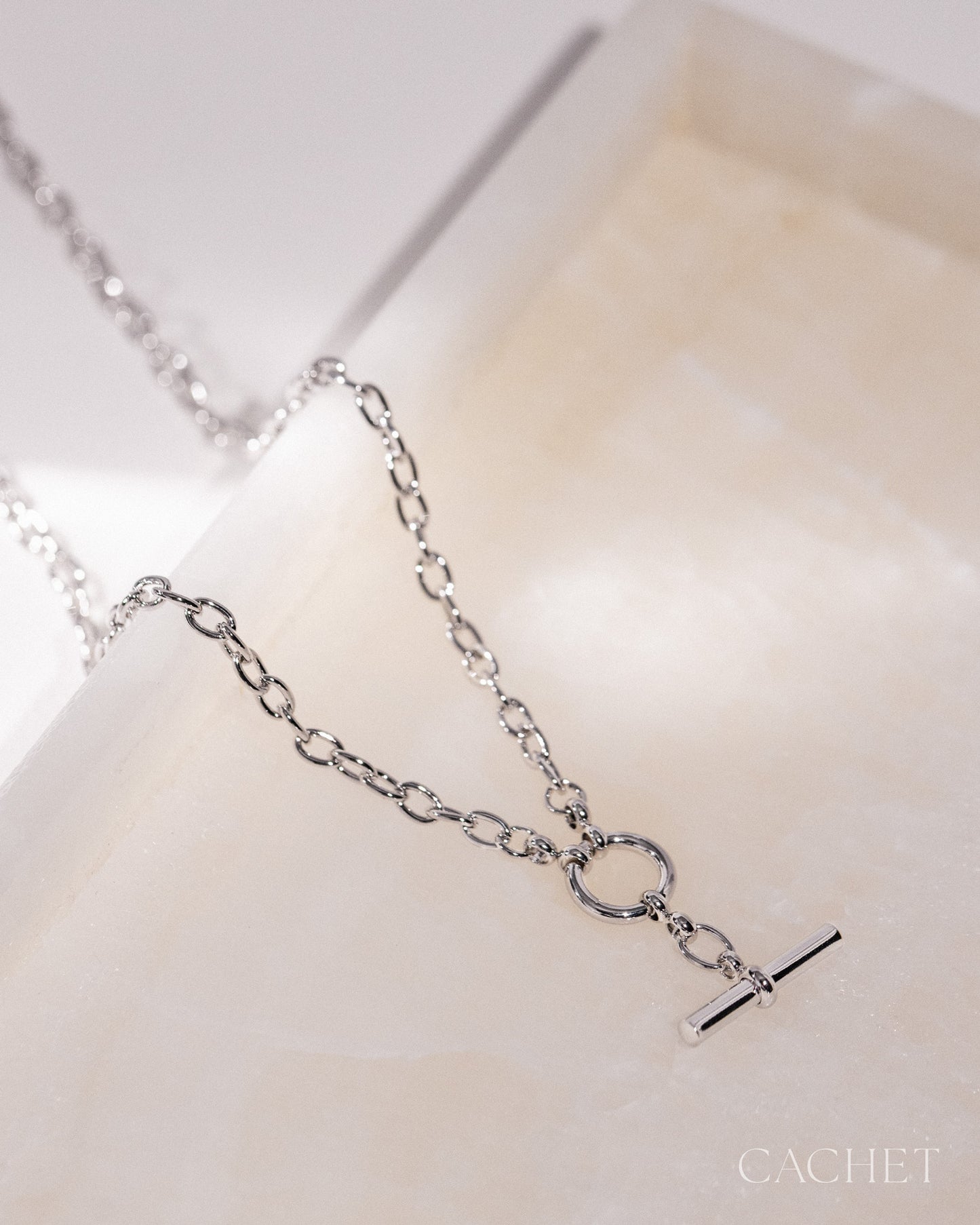 Rhéia Rhodium Plated Necklace - Cachet by Paparazzi