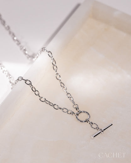 Rhéia Rhodium Plated Necklace - Cachet by Paparazzi