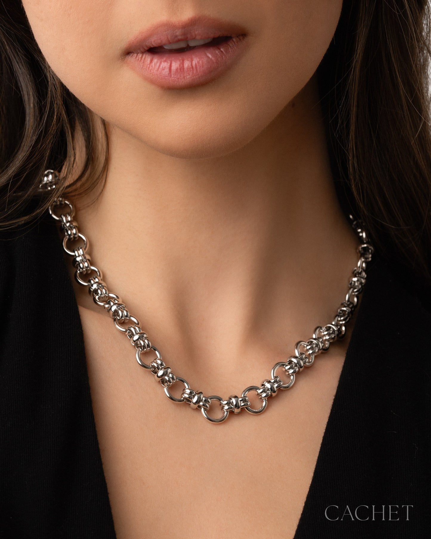 Dynamique Rhodium-Plated Necklace - Cachet by Paparazzi