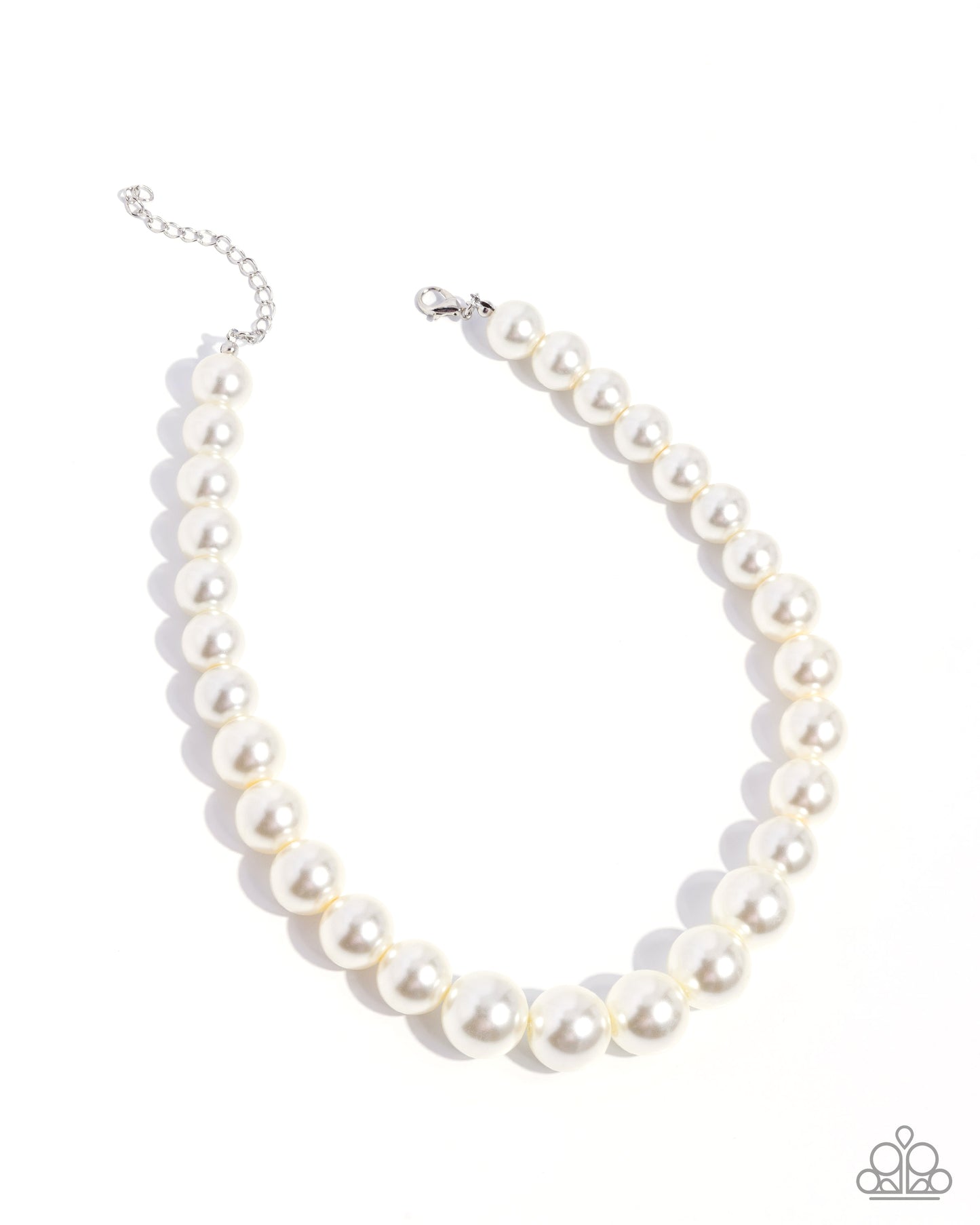 Eternal Empire White Pearl Necklace - Paparazzi Accessories
