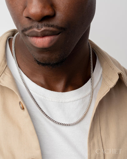 Profondeur Rhodium-Plated Necklace - Cachet by Paparazzi
