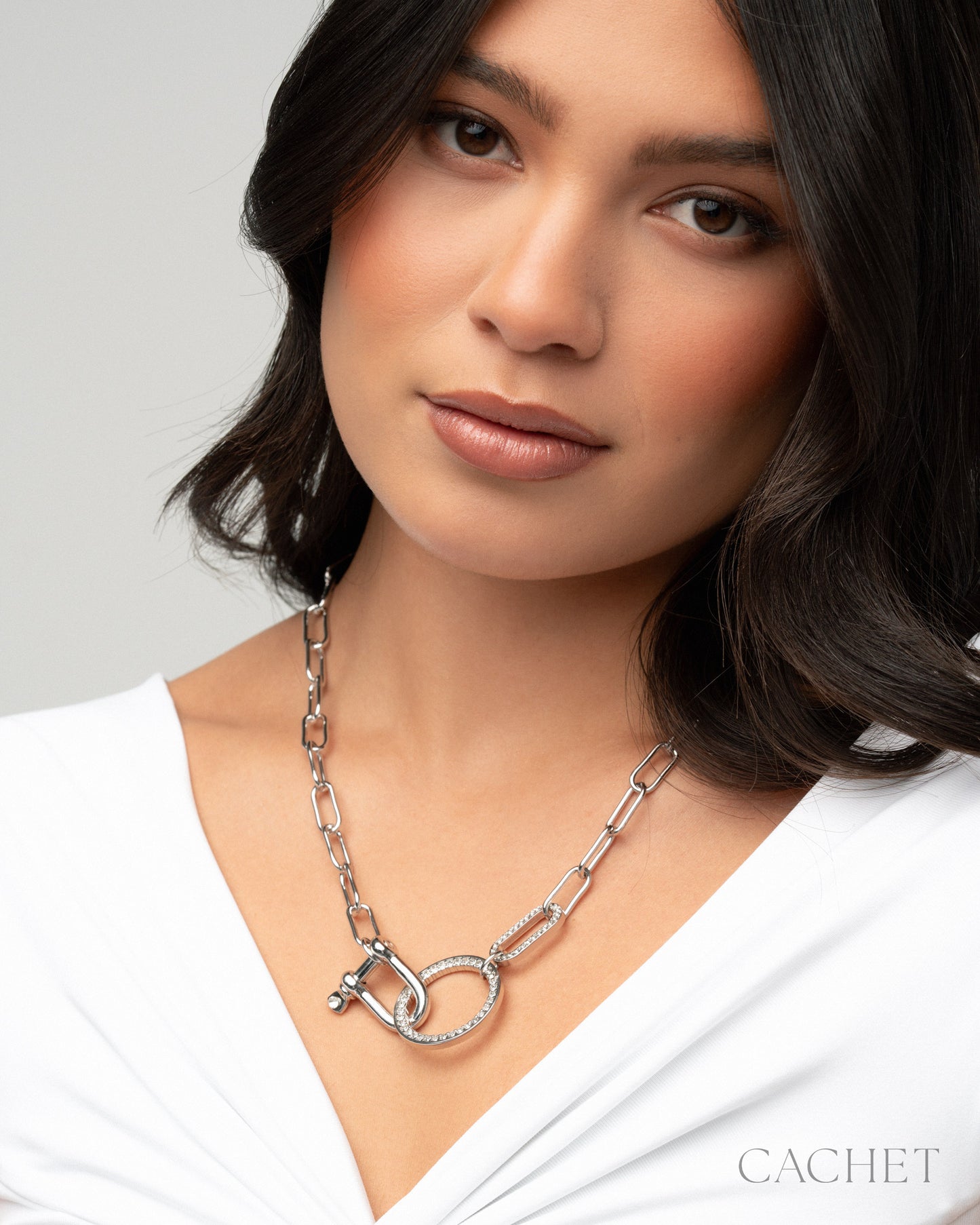 Oath Rhodium-Plated Necklace - Cachet by Paparazzi