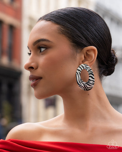 Zebra Style Multi Post Earring - Paparazzi Accessories