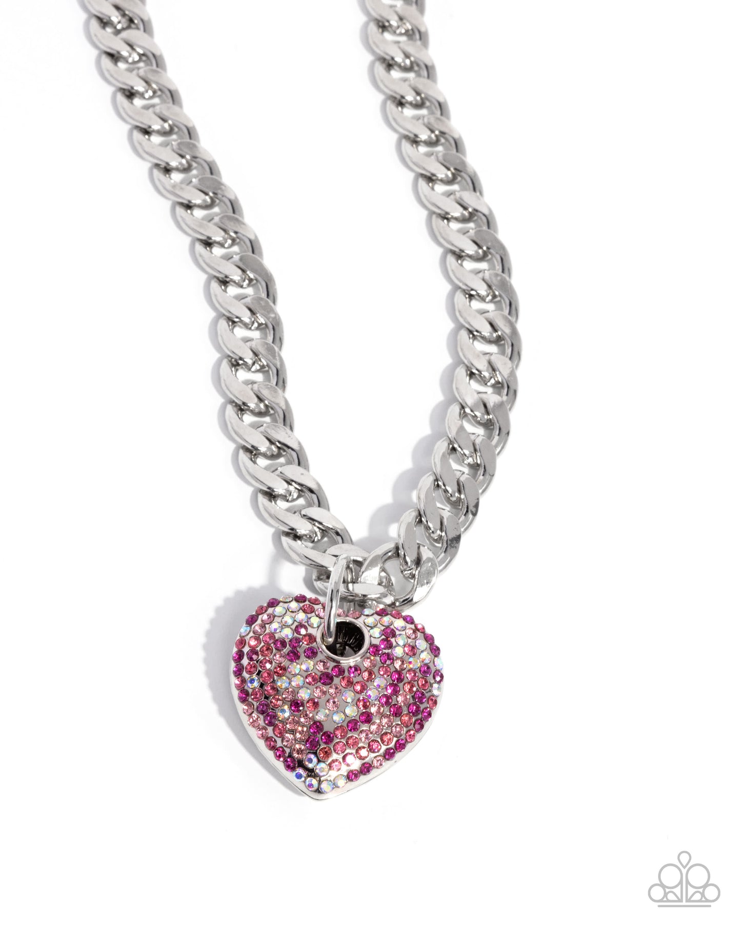 Ardent Affection Pink Heart Necklace - Paparazzi Accessories