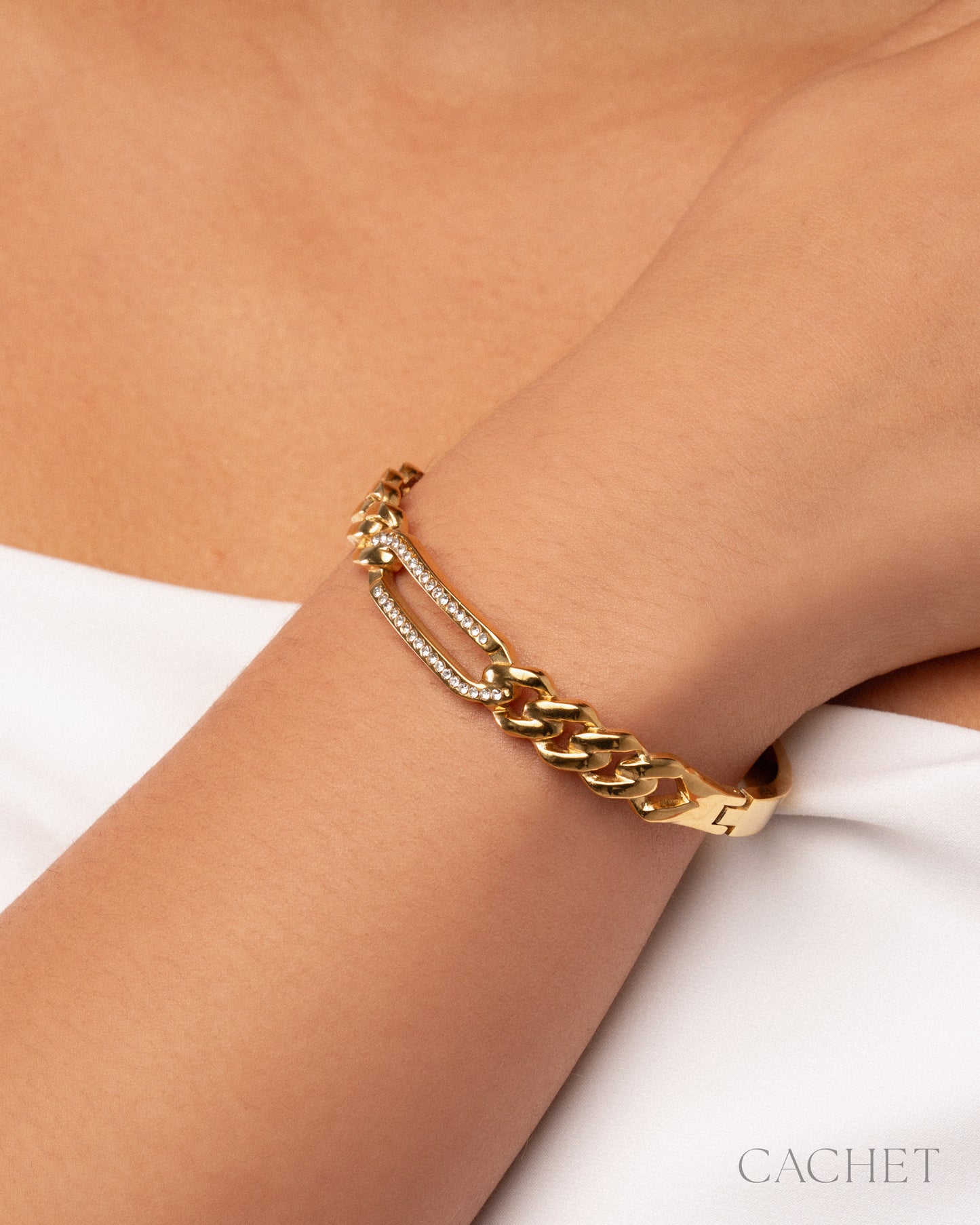 Attirante 18K Gold-Plated Bracelet - Cachet by Paparazzi