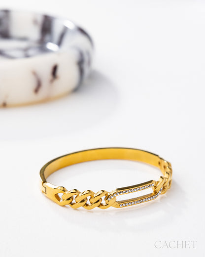 Attirante 18K Gold-Plated Bracelet - Cachet by Paparazzi