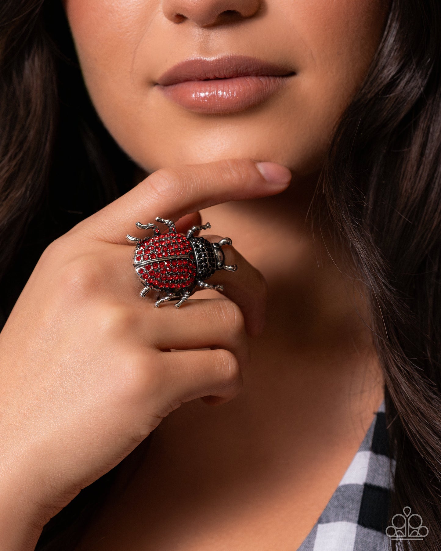 Beetle Bling Red Ring - Paparazzi Accessories
