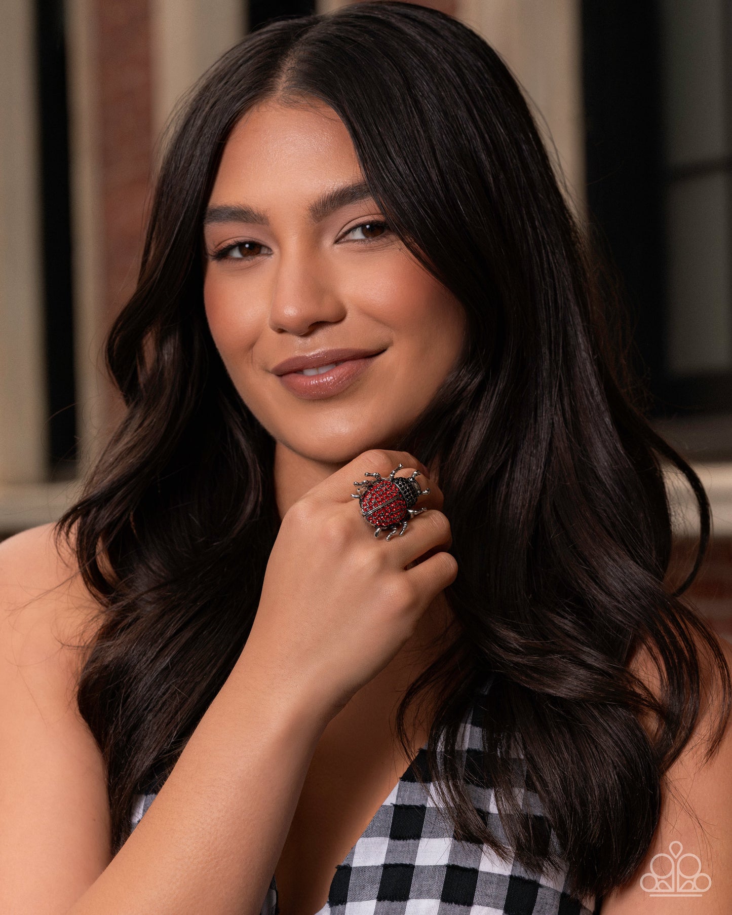 Beetle Bling Red Ring - Paparazzi Accessories