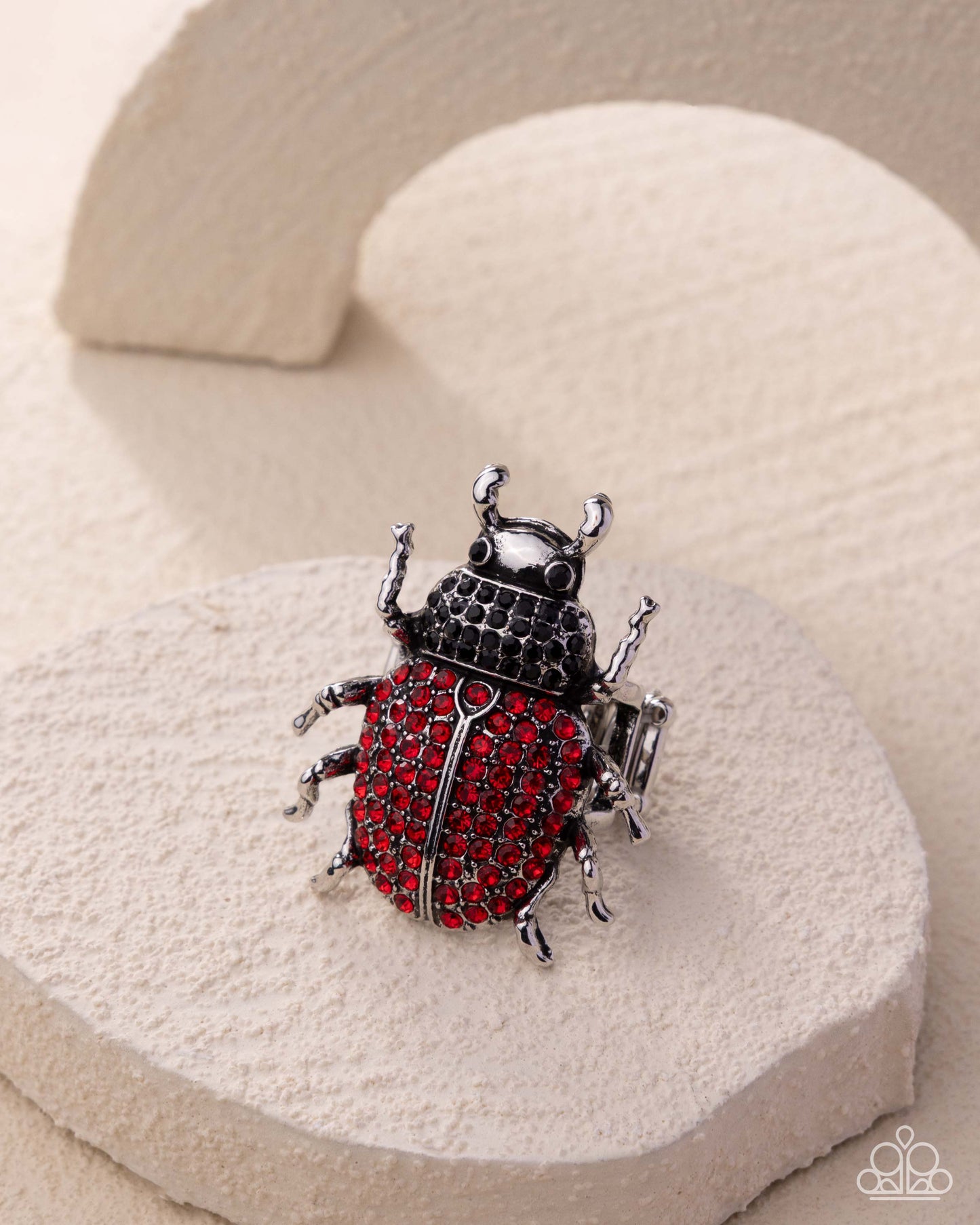 Beetle Bling Red Ring - Paparazzi Accessories