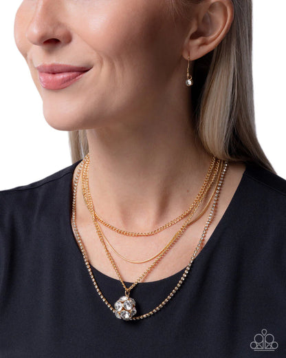 Captivating Construction Gold Necklace - Paparazzi Accessories