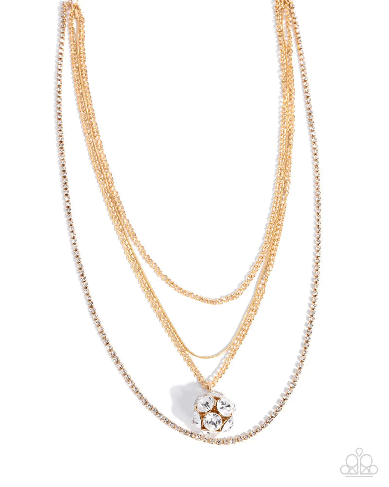 Captivating Construction Gold Necklace - Paparazzi Accessories