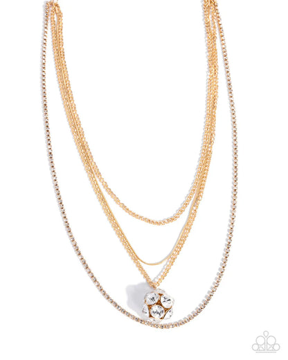 Captivating Construction Gold Necklace - Paparazzi Accessories