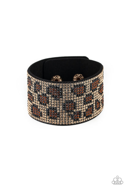 Cheetah Couture Brown Wrap Bracelet - Paparazzi Accessories