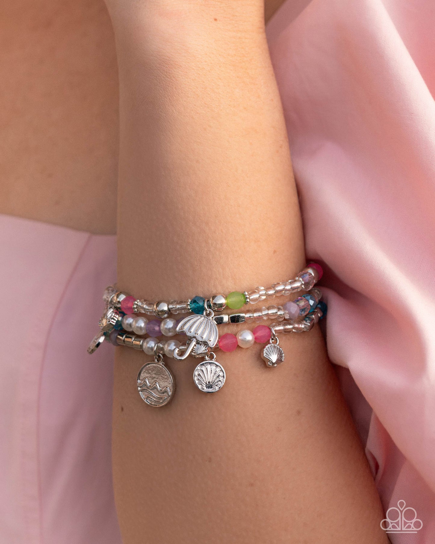 Coastal Competition Multi Stretch Bracelet - Paparazzi Accessories
