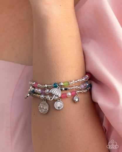 Coastal Competition Multi Stretch Bracelet - Paparazzi Accessories