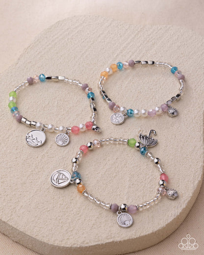 Coastal Competition Multi Stretch Bracelet - Paparazzi Accessories