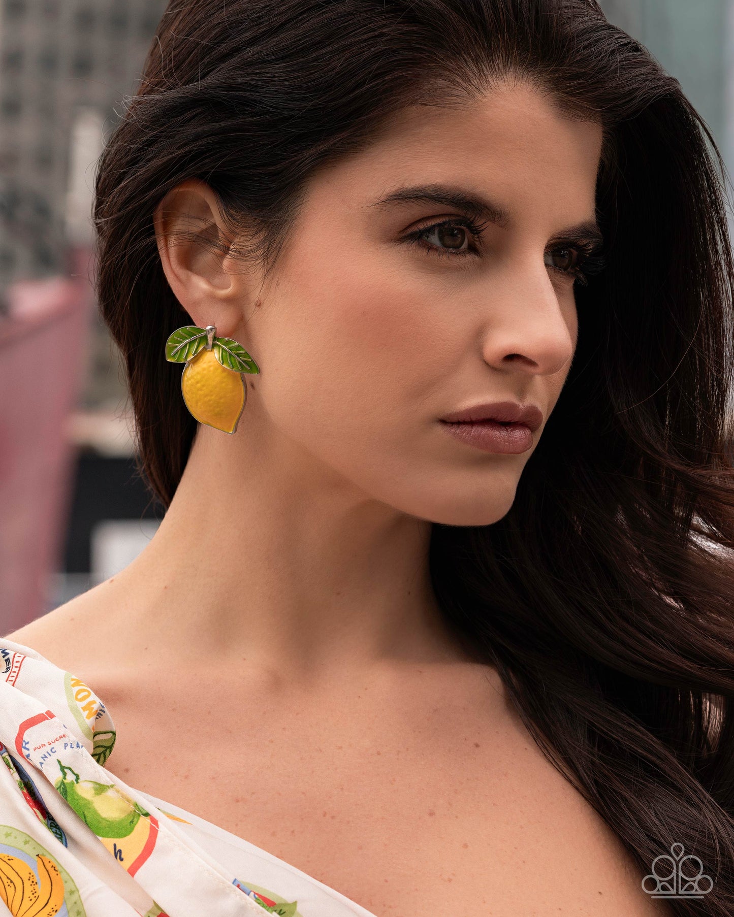 Lemon Lesson Yellow Post Earring - Paparazzi Accessories
