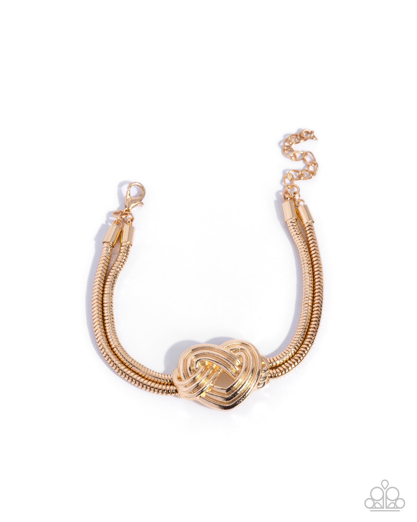 Woven Warrior Gold Clasp Bracelet - Paparazzi Accessories