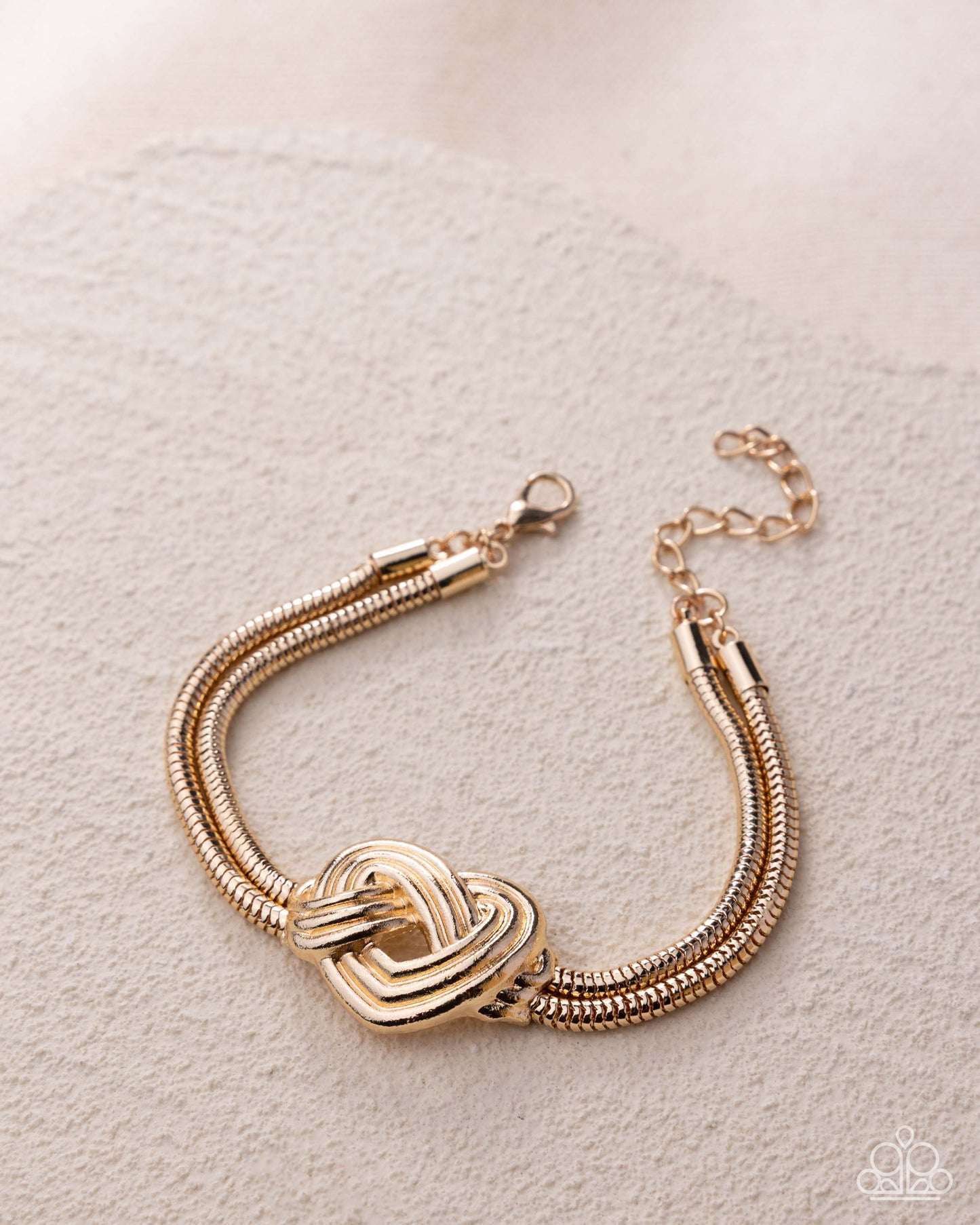 Woven Warrior Gold Clasp Bracelet - Paparazzi Accessories