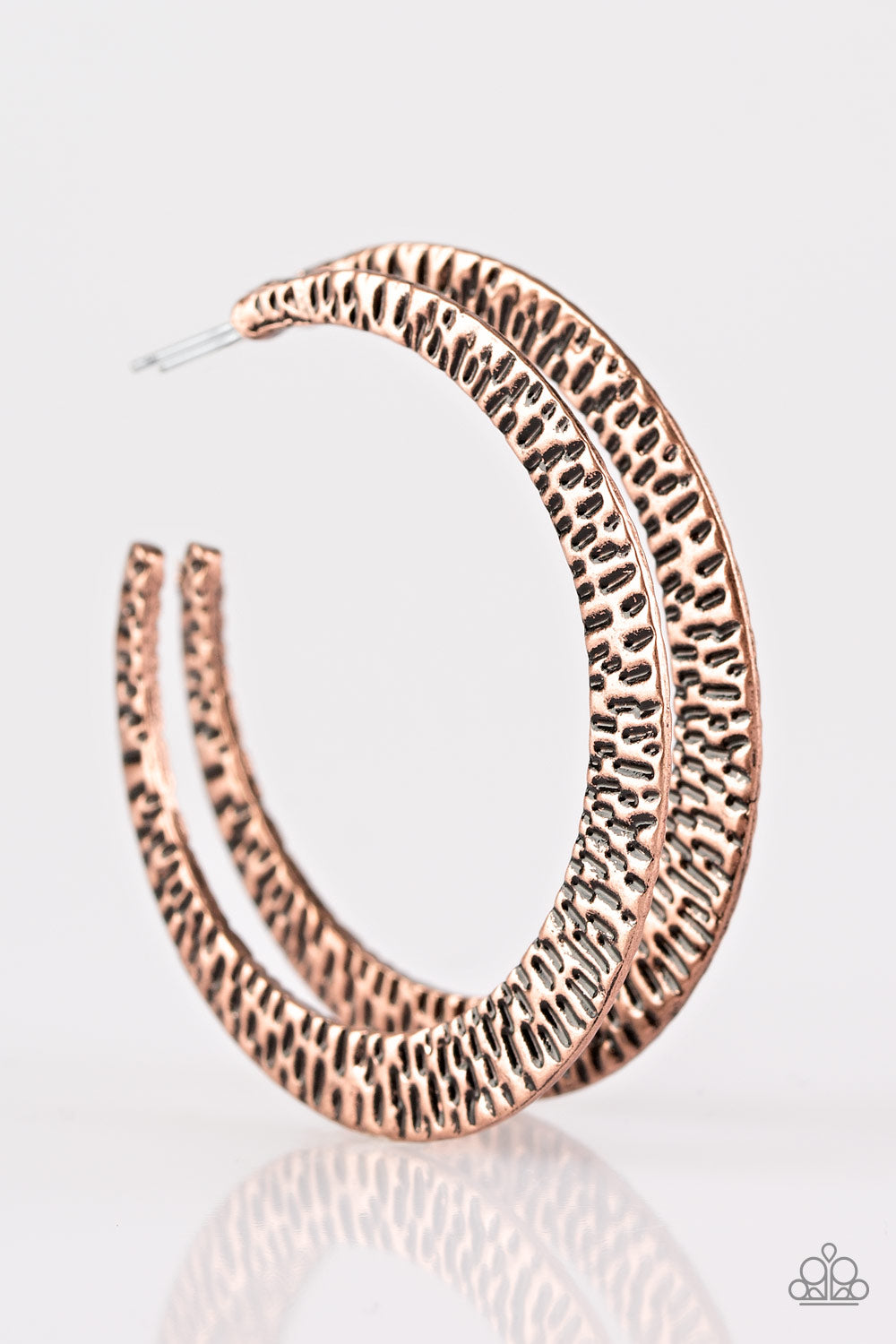 BEAST Friends Forever Copper Hoop Earring - Paparazzi Accessories