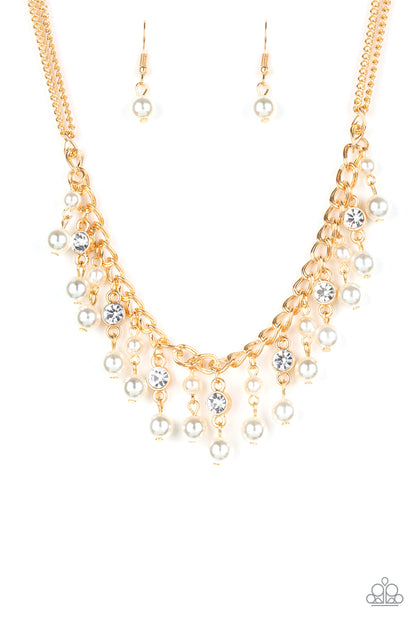 Regal Refinement Gold Necklace - Paparazzi Accessories - jazzy-jewels-gems