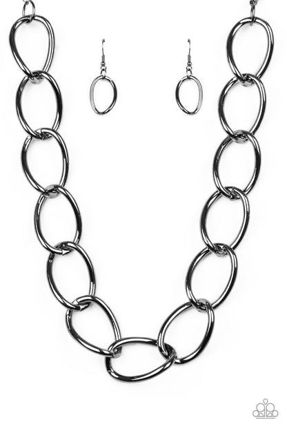The Challenger Black Necklace - Paparazzi Accessories