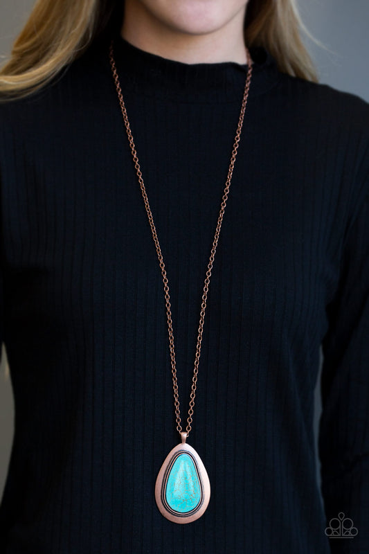 BADLAND To The Bone Copper Necklace - Paparazzi Accessories