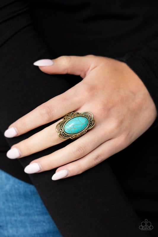 Desert Flavor Brass Ring - Paparazzi Accessories