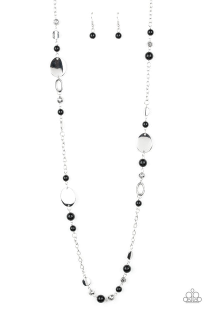 Serenely Springtime Black Necklace - Paparazzi Accessories