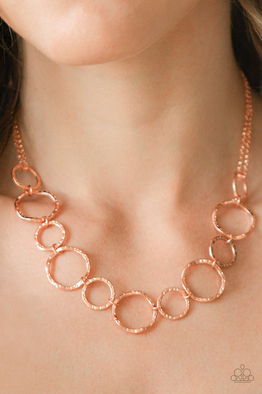 Circus Show Copper Necklace - Paparazzi Accessories