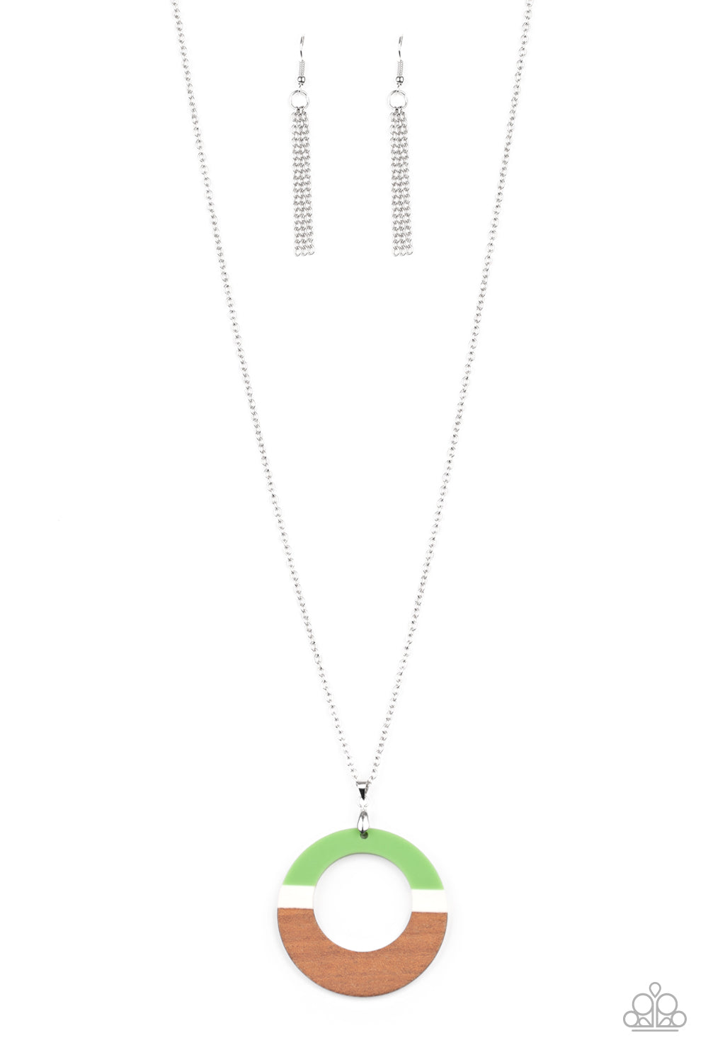 Sail Into The Sunset Green Necklace - Paparazzi Accessories