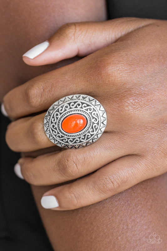Hello, Sunshine Orange Ring - Paparazzi Accessories