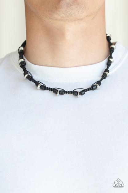 WOOD You Believe It? Black Urban Necklace - Paparazzi Accessories