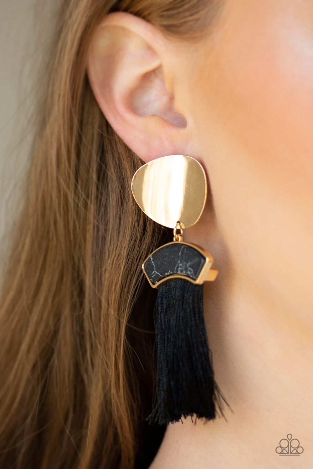 Insta Inca Gold Earring - Paparazzi Accessories