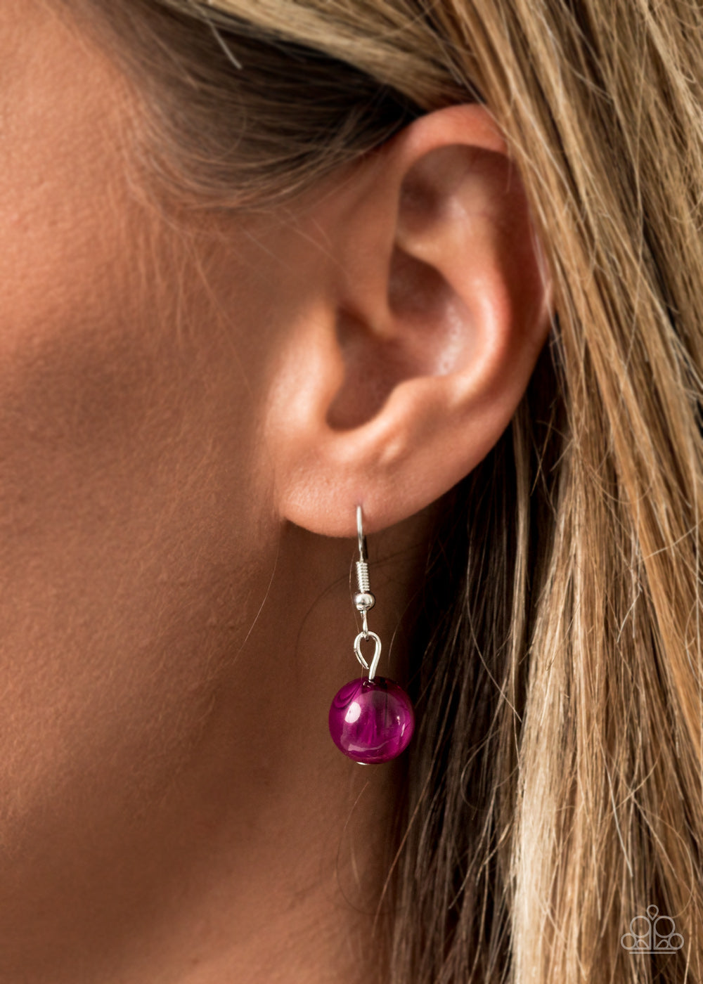 Sorry To Burst Your Bubble Purple Necklace - Paparazzi Accessories
