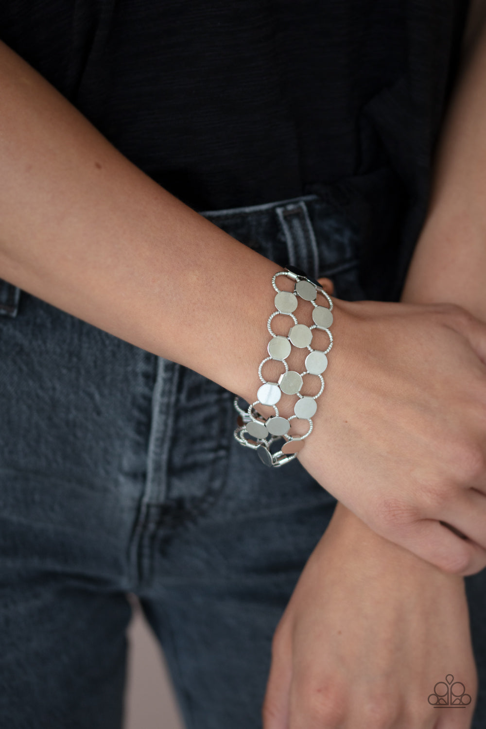 Cast a Wider Net Silver Bracelet - Paparazzi Accessories