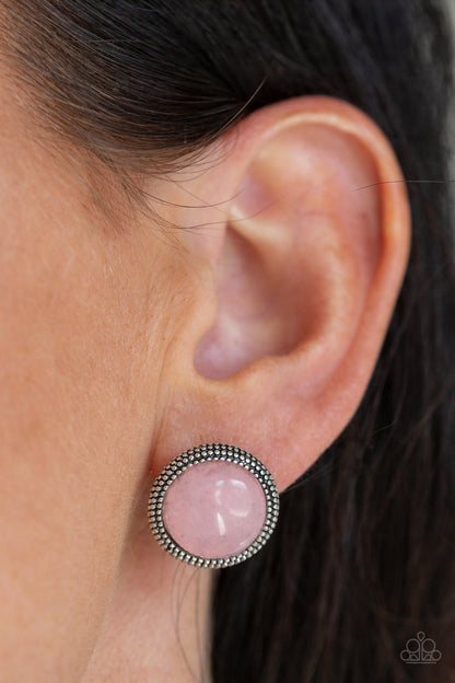 Desert Dew Pink Earring - Paparazzi Accessories