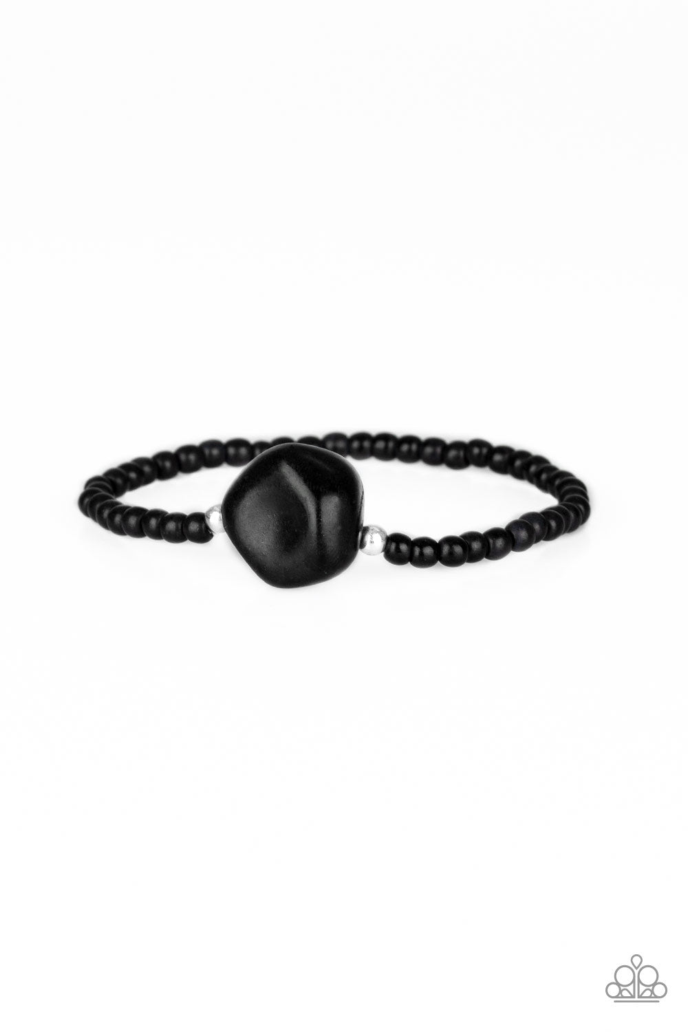 Eco Eccentricity Black Urban Bracelet - Paparazzi Accessories