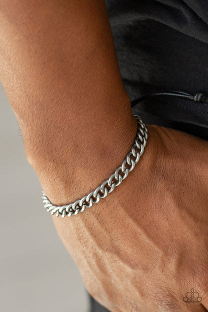 Goal! Silver Urban Bracelet - Paparazzi Accessories