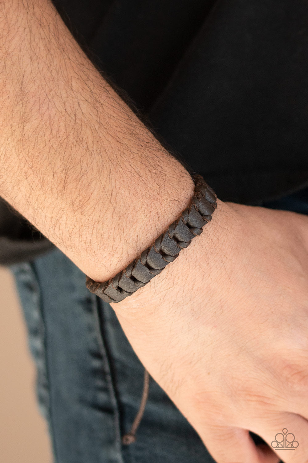 Grit and Grease Brown Urban Bracelet - Paparazzi Accessories