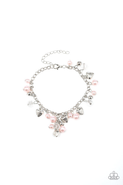 Heart Haven Pink Charm Bracelet - Paparazzi Accessories – 3D Jewelz