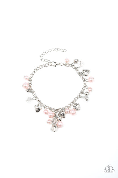 Heart Haven Pink Charm Bracelet - Paparazzi Accessories